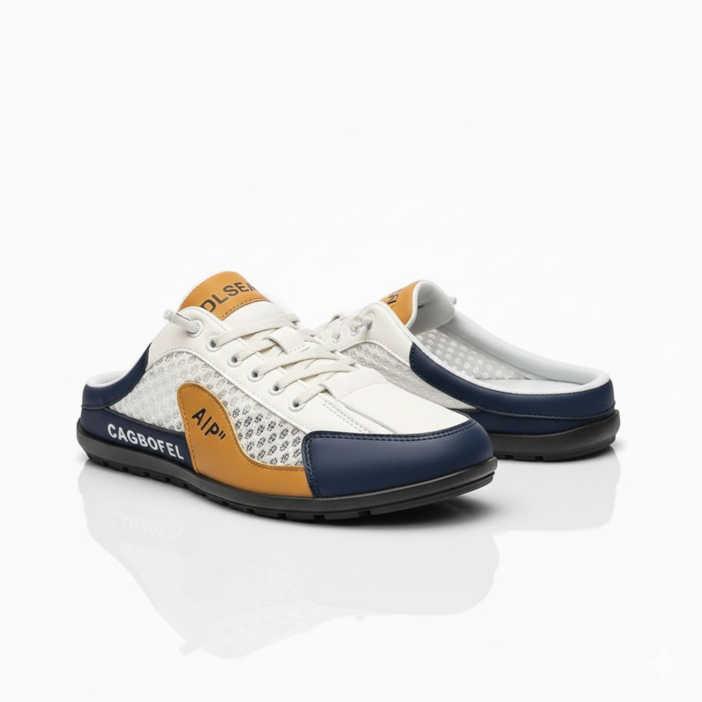 Aetos Men's Tan Half Casual Shoes - Lightweight Slip-On Loafers for Everyday Comfort