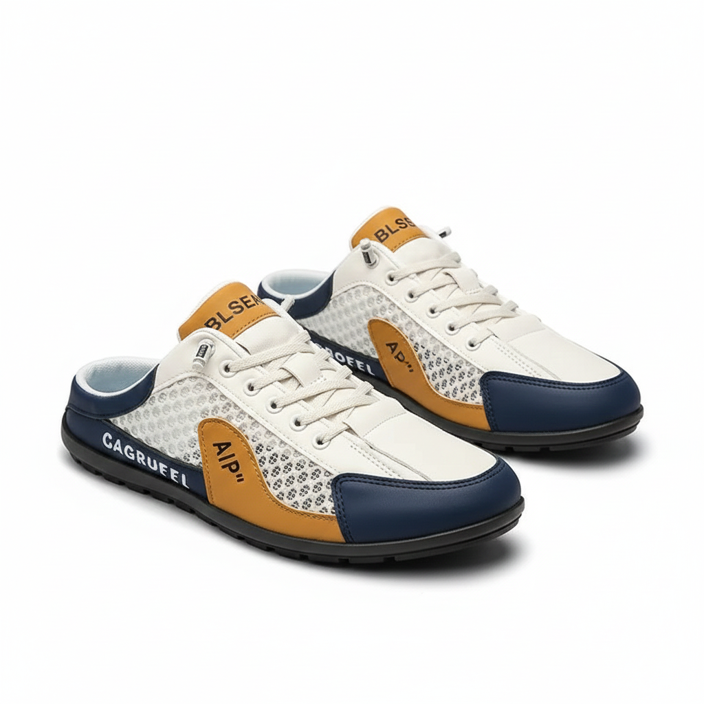 Aetos Men's Tan Half Casual Shoes - Lightweight Slip-On Loafers for Everyday Comfort