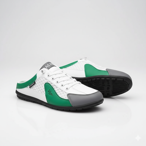 Aetos Men's Green Half Casual Shoes - Lightweight Slip-On Loafers for Everyday Comfort