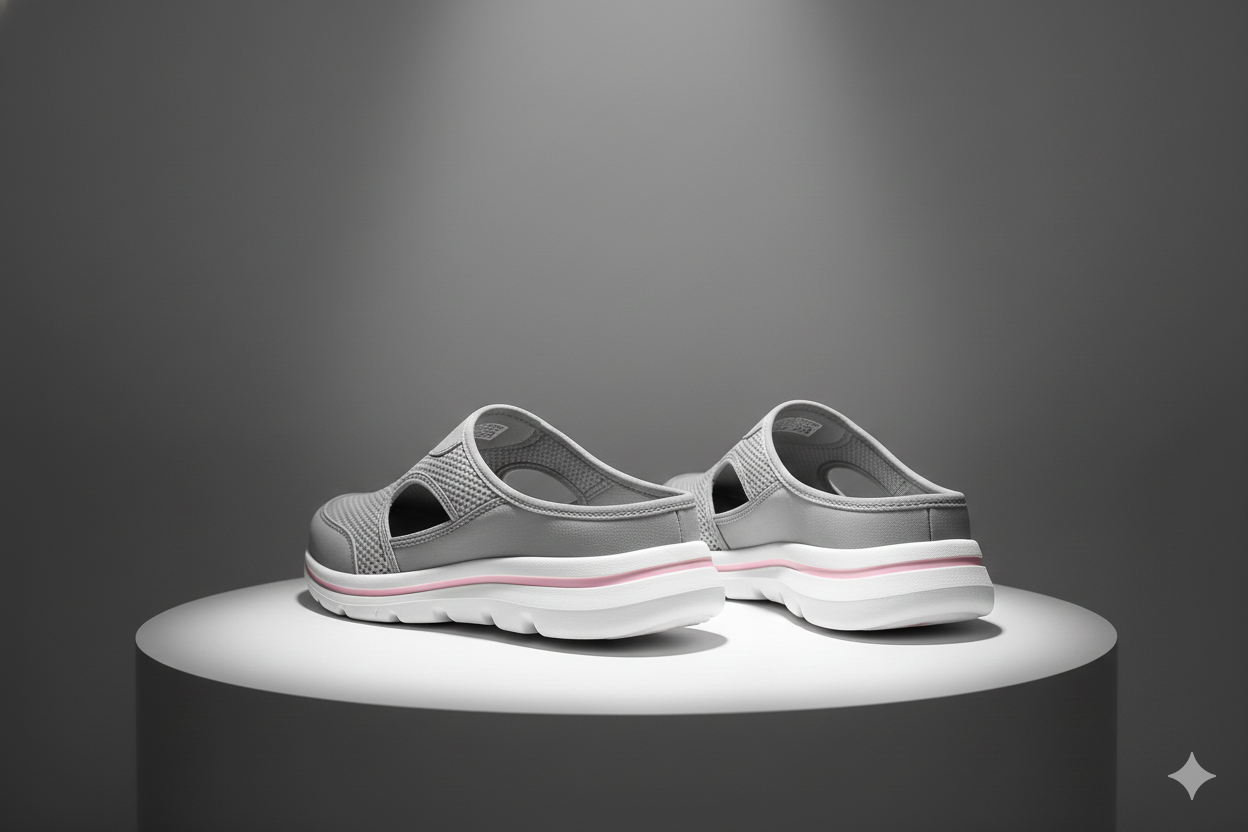 Aetos Women's Pink Lightweight Orthopedic Breezeback Shoes - Breathable Comfort Walking Sneakers